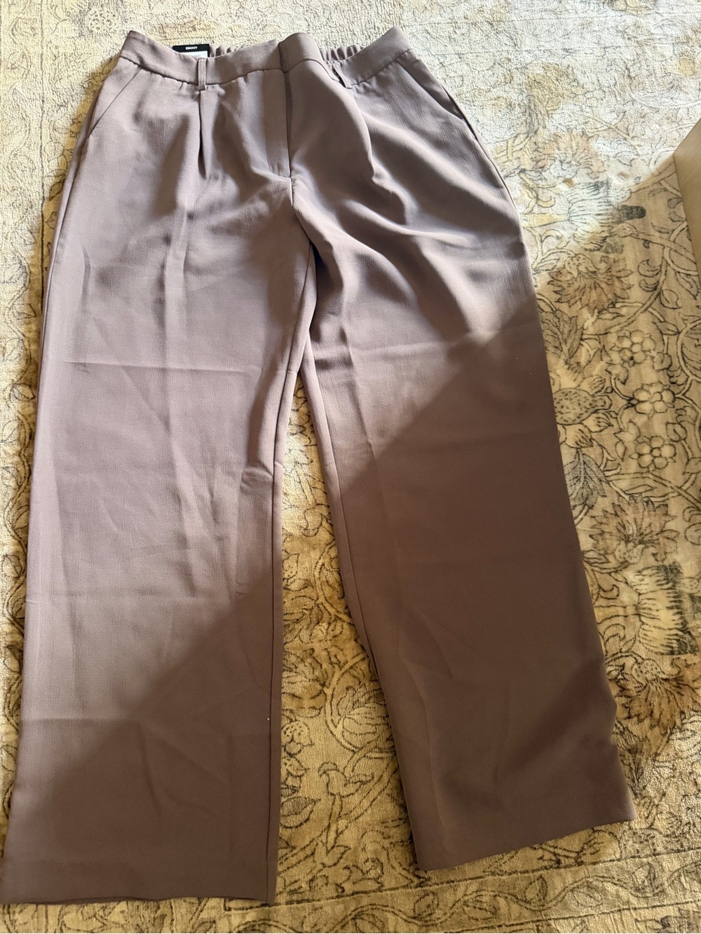NWT DKNY Women’s High-Rise Wide Leg Pants Brown Size 12